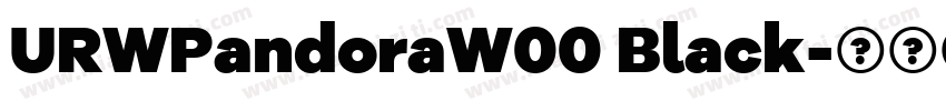 URWPandoraW00 Black字体转换